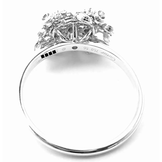 Cartier Cartier Diamond White Gold Diamant Leger De Ring, Size 7.5 For Sale - Image 4 of 9