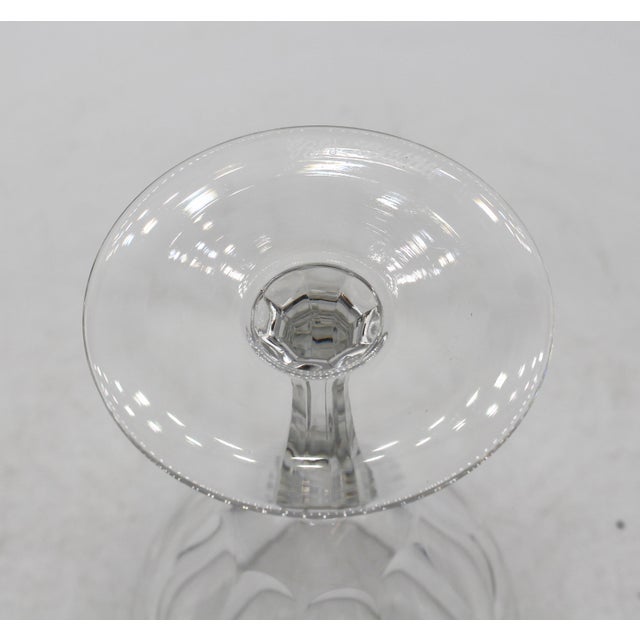 1961-1982 Belgian Val. St. Lambert Riviera Pattern Goblets - Set of Six For Sale In Raleigh - Image 6 of 6