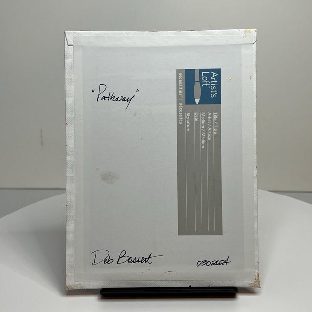 "Pathway" Contemporary Impressionist Style Acrylic Painting by Deb Bossert For Sale - Image 6 of 6