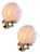 Pink Swirl Rods Murano Glass Wall Sconces by Simoeng, Set of 2 For Sale
