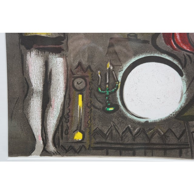 1950 Marc Chagall the Mystical Crucifixion Lithograph Print W Coa 32" For Sale - Image 9 of 14