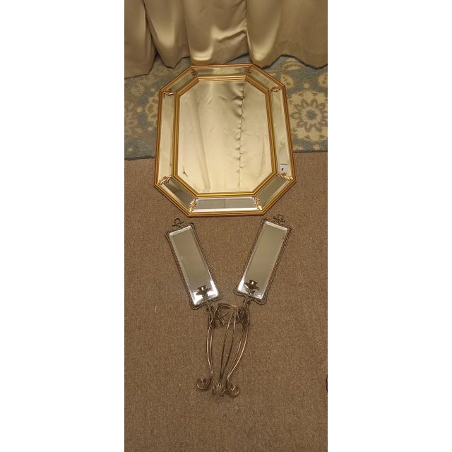 Hollywood Regency Style Italian Florence Wall Mirror by the Bombay Company, 1930s For Sale - Image 12 of 12