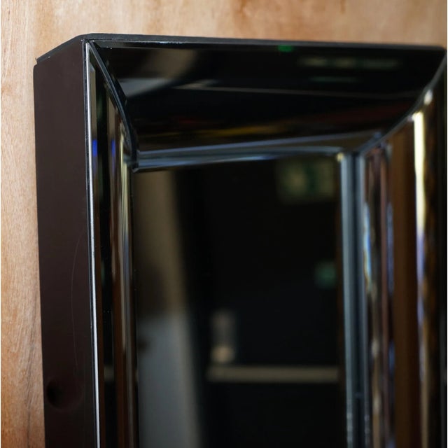 Gold Full Length Cushion Framed Wall Mirrors with Curved Frames, Set of 2 For Sale - Image 8 of 13