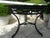 Vintage Iron Neoclassical Center Table For Sale In Los Angeles - Image 6 of 11