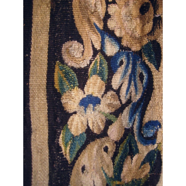 Mid 18th Century French Aubusson Verdure Tapestry Border With Two Crowns For Sale - Image 15 of 18