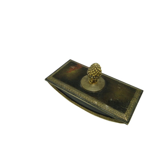 Metal Biedermeier Stand for Pens by Bros. Łopieńscy, 1890s For Sale - Image 7 of 12