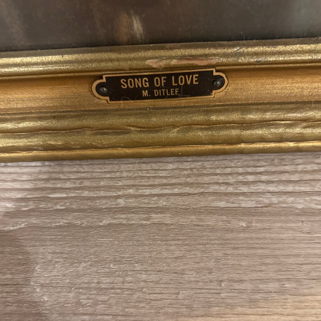 Mid-Century Modern Mid 20th Century Song of Love by M. Ditlef Print For Sale - Image 3 of 7