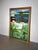 Glass Large Stained Glass Panel with Swan Landscape For Sale - Image 7 of 7