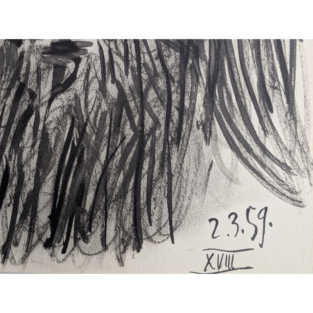 Pablo Picasso - Portrait of Jesus, PhotoLithograph dated in the stone: 2.3.59. XVIII. Cercle d'Art Edition, 1961 Beautiful...