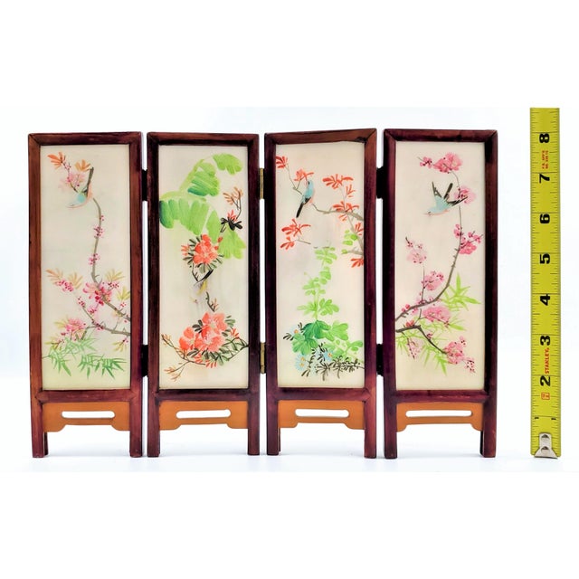 Mid 20th Century Mini Chinese Marble Folding Screen For Sale - Image 16 of 16