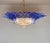 Mid-Century Modern Murano Style Chandelier / Ceiling Light Original Palmette, Blue Glasses For Sale - Image 3 of 8
