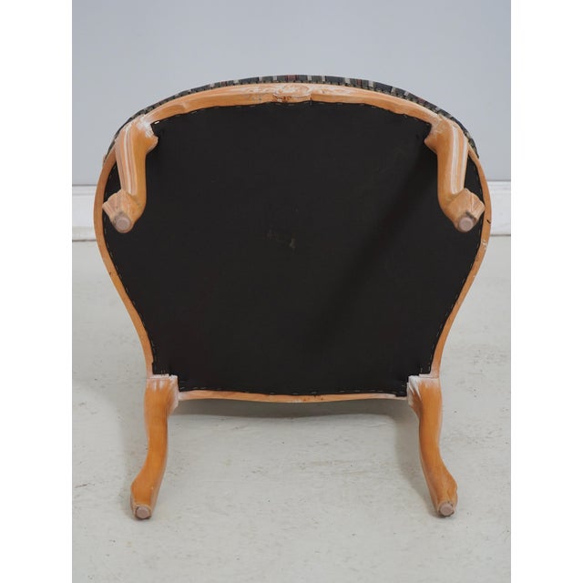 French Louis XV Style Upholstered Open Armchair For Sale - Image 18 of 18
