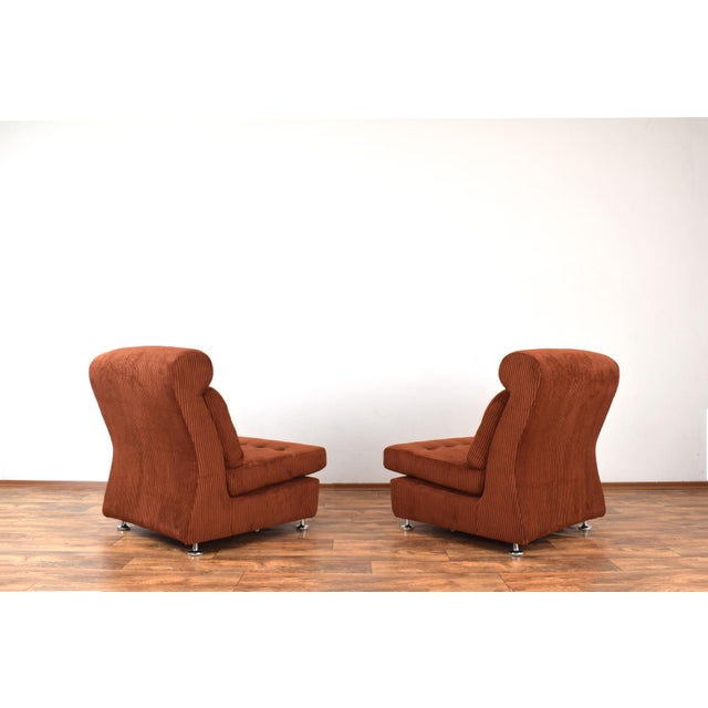 1970s Vintage Italian Lounge Chairs, 1970s, Set of 2 For Sale - Image 5 of 18