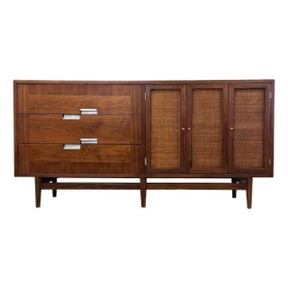 1960s Refinished Walnut Dresser by American of Martinsville For Sale