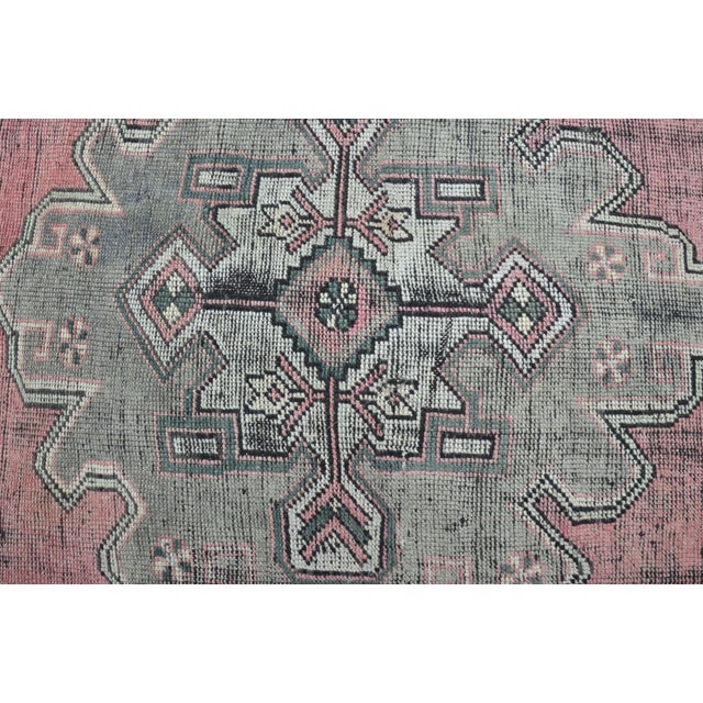 1960s Vintage Handknotted Wool Ethnic Rug For Sale - Image 5 of 10