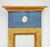 Vintage Blue and Gold Gustavian Twin Mirrors, Set of 2 For Sale - Image 4 of 7