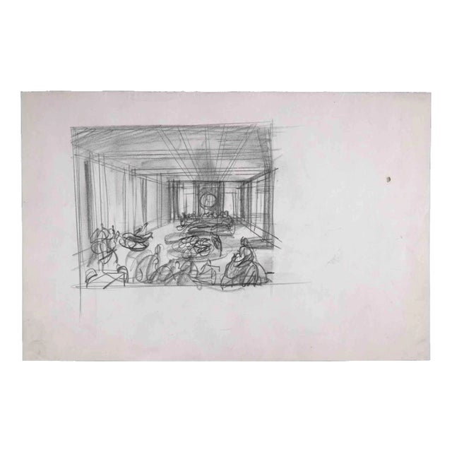Sketches, Original Drawing, Mid 20th-century For Sale