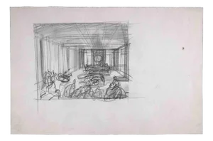 Sketches, Original Drawing, Mid 20th-century
