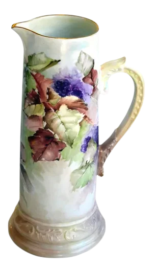 19th Century Antique Limoges Porcelain France Pitcher