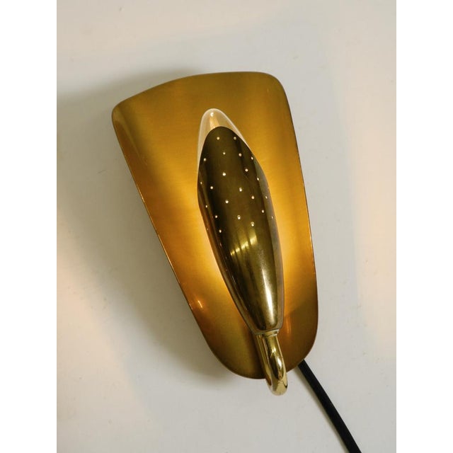 Mid-Century Modern Swedish Brass Wall Lamps, 1950s, Set of 2 For Sale - Image 9 of 13