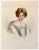 An original mid-19th-century watercolour painting, William Warman, Portrait of a Woman in a Shawl.An exquisitely painted...