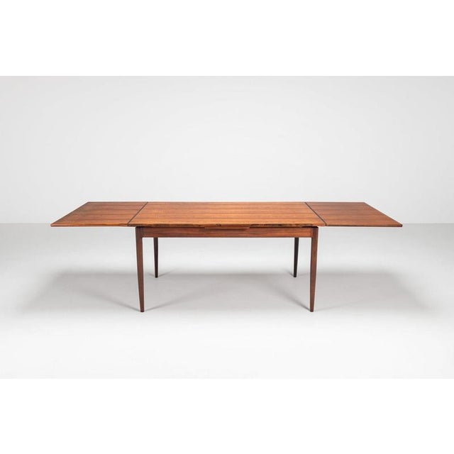 1960s Large Extendable Dining Table in Rosewood by J.L. Møllers, Denmark, 1960 For Sale - Image 5 of 18