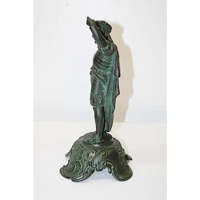 Early 20th Century Spelter Sculpture of a Cavalier For Sale - Image 5 of 7