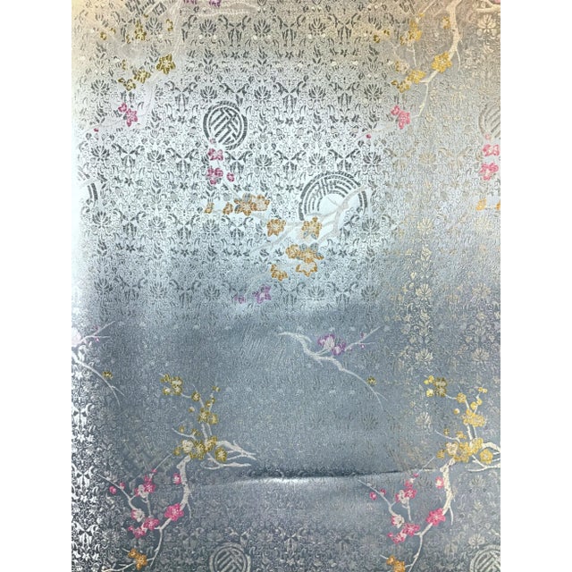 1990s Silk Rayon Double Jacquard Upholstery Fabric For Sale - Image 5 of 9