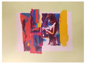Nicola Simbari, Woman in Yellow, Screen Print, 1970s