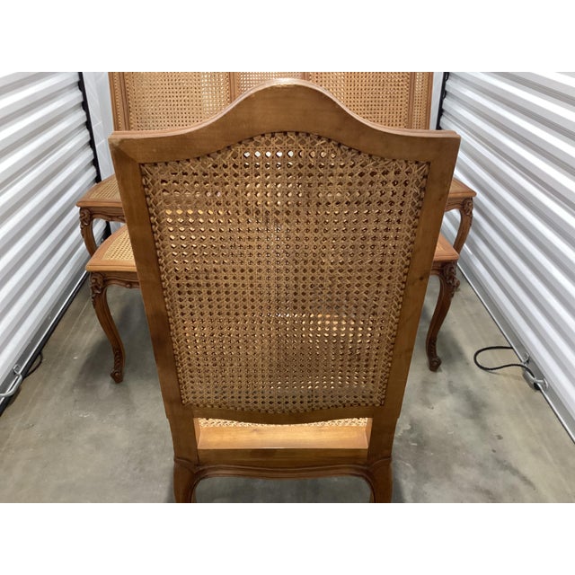 Classic French Double-Caned Dining Chairs/6 For Sale - Image 12 of 12