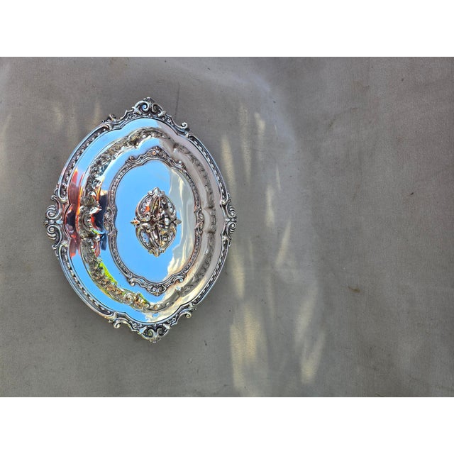 1920s Silver Serving Dish With Lid For Sale - Image 13 of 17