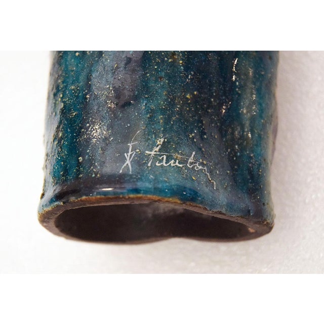 Marcello Fantoni Ceramic Sculpture Vases of Harlequin and Columbine by Marcello Fantoni, 1960s, Set of 2 For Sale - Image 4 of 12