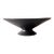 Large Handcrafted Ceramic Pedestal Bowl by NPage Studio X Lostine in Coal Black For Sale