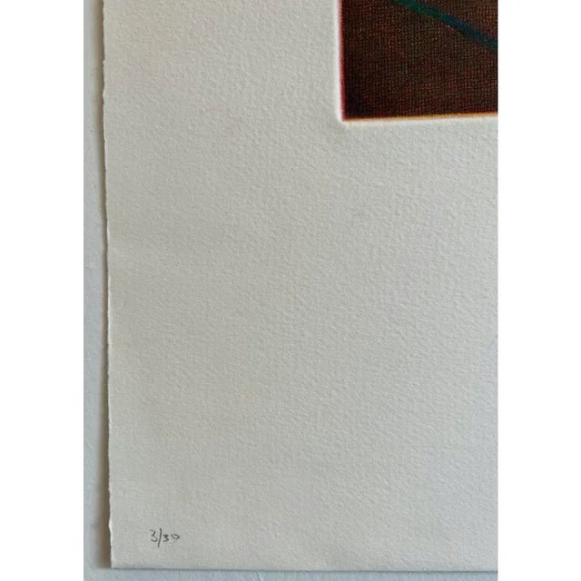 Mid-Century Modern Mid-Century Modern Abstract Etching Aquatint - Arnold Grossman, Ed. 3/30 - Arches For Sale - Image 3 of 13