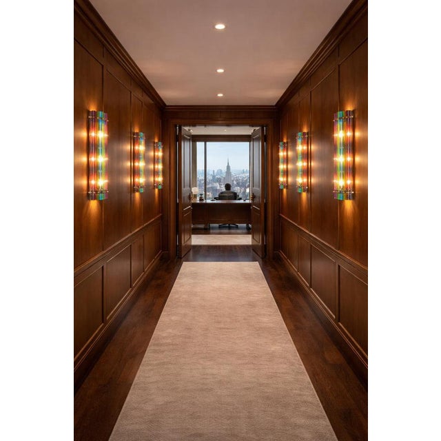 Italian Murano Glass Wall Sconces in the style of Venini, 1990s, Set of 4 For Sale - Image 9 of 18