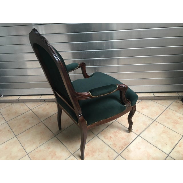Antique Baroque Style Throne Armchair For Sale - Image 12 of 18