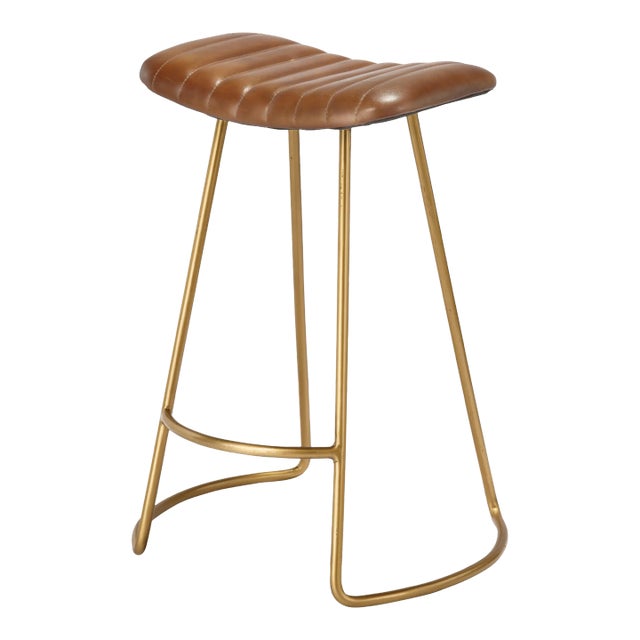 Lifestyle by JY Theo Counter Stool in Brown For Sale