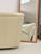 Vintage Cream Leather MCM Postmodern Swivel Glider Chair Pair 28" Wide For Sale - Image 14 of 15