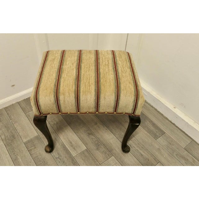 Victorian Walnut Occasional Stool, 1900s For Sale - Image 4 of 7