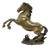 Vintage Feng Shui Bronze Rearing Horse Statue, 1950s For Sale