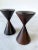 Mid-Century Modern Mid-Century Turned Brazilian Rosewood Danish Modern Candlesticks- a Pair For Sale - Image 3 of 9