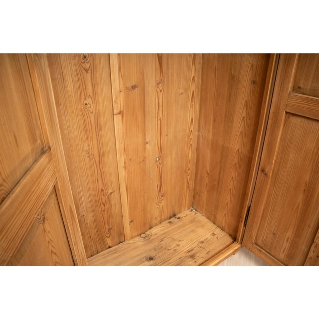 Antique Late 19th Century German Pine Wardrobe with Hanging Rail and Shelf For Sale - Image 10 of 13