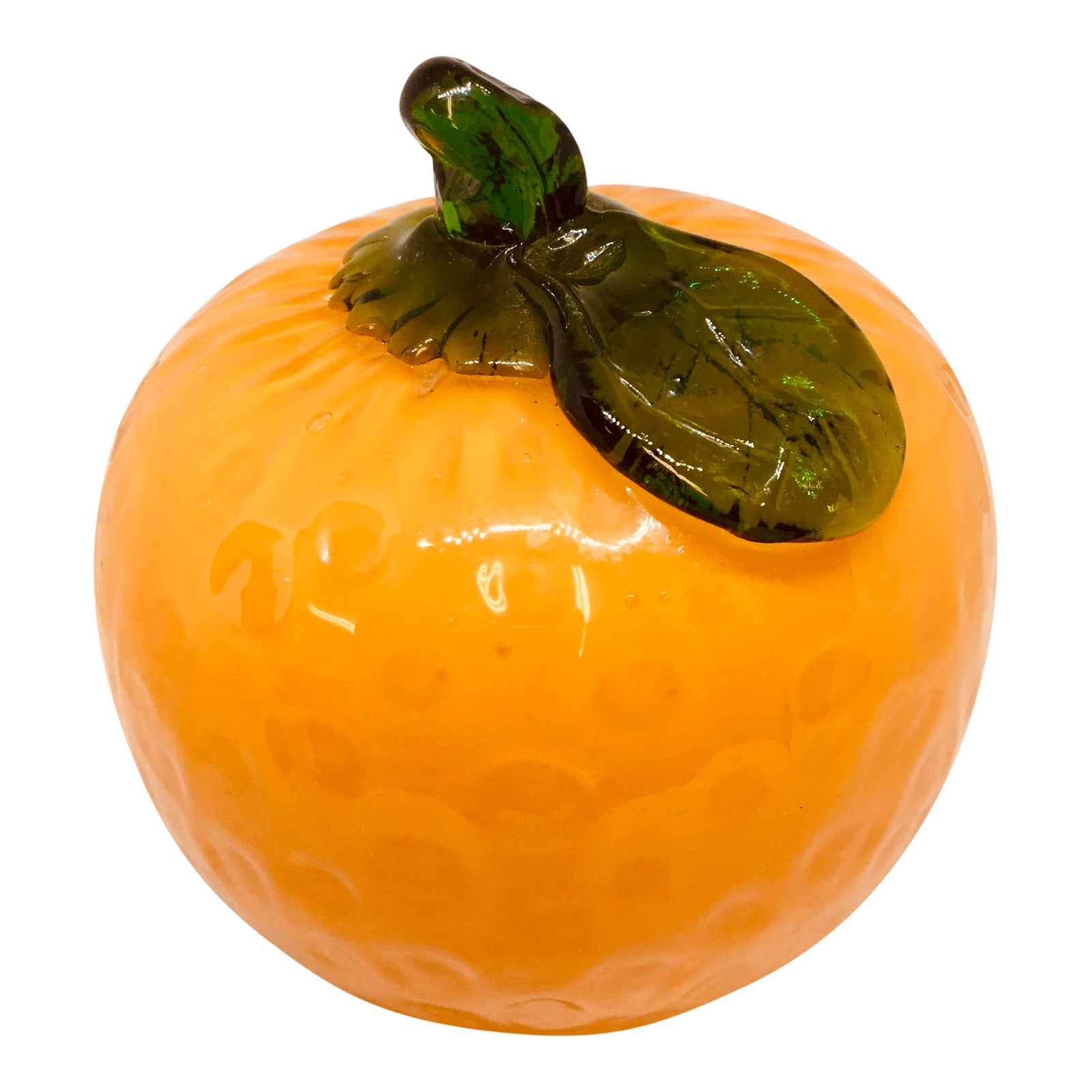 Vintage Murano Glass Orange Fruit Chairish