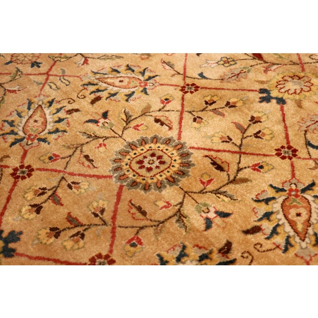 2020s Pasargad Home Tabriz Lamb's Wool Area Rug, 8' 1" X 11' 3", Camel For Sale - Image 5 of 7