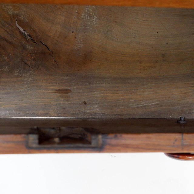 Vintage Rustic Chest of Drawers with Two Drawers and Carved Legs, 1930s For Sale - Image 12 of 17