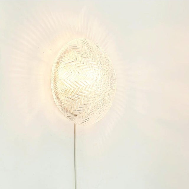 1970s Geometric Glass Wall Light from Limburg, Germany, 1970s For Sale - Image 5 of 9