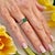 Natural Emerald Diamond Ring Size 6.5 14k W Gold 1.93 TCW Certified For Sale - Image 10 of 11