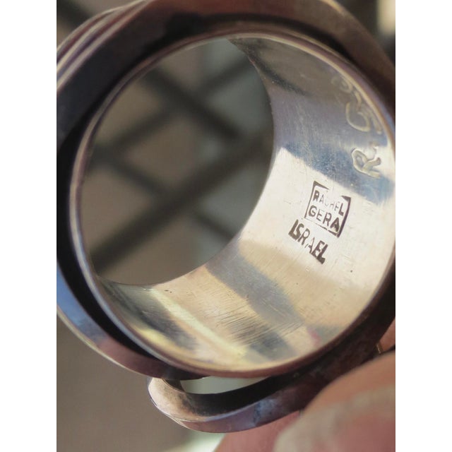 Silver Sterling Silver Modernist Ring by Rachel Gera For Sale - Image 8 of 8