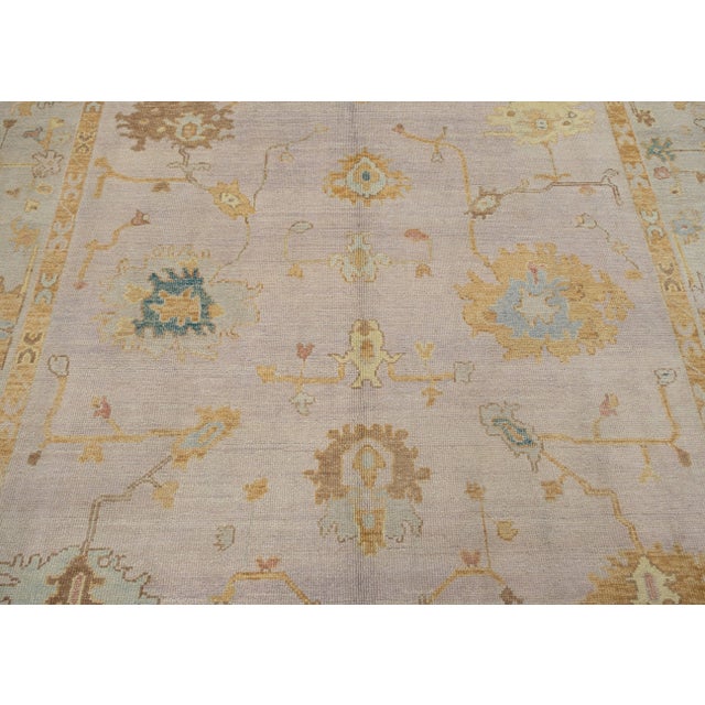 Turkish Turkish Oushak Rug 9'2" x 12' For Sale - Image 3 of 6