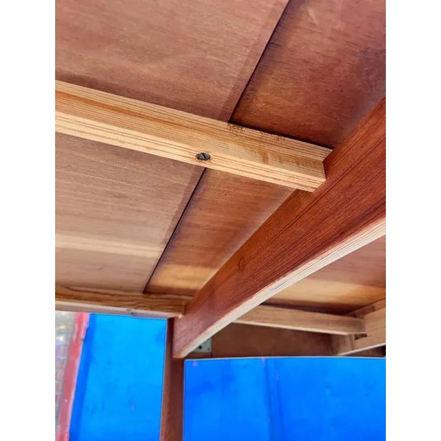 Extendable Dining Table in Teak For Sale - Image 9 of 11